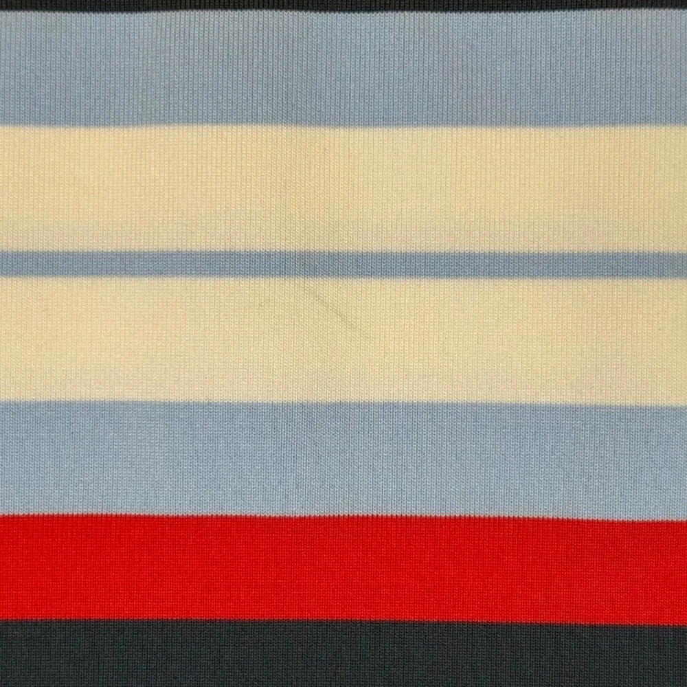 NIKE Golf Polo Shirt Men's Striped Red Blue White Short Sleeve Dri-Fit Casual XL